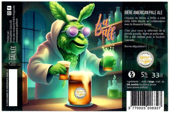 Etiquette BRASSERIE GALILEE 32