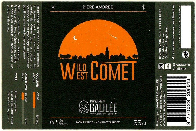 Etiquette BRASSERIE GALILEE 42