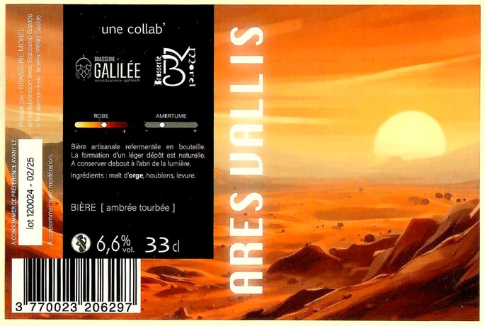 Etiquette BRASSERIE GALILEE 48