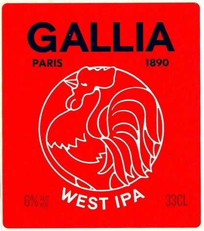 Etiquette BRASSERIE GALLIA 100