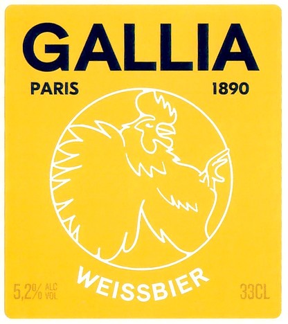Etiquette BRASSERIE GALLIA 112