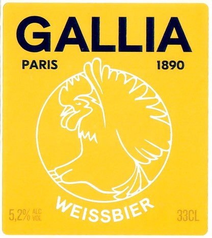 Etiquette BRASSERIE GALLIA 114