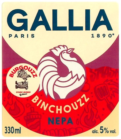 Etiquette BRASSERIE GALLIA 126