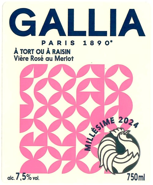 Etiquette BRASSERIE GALLIA 128