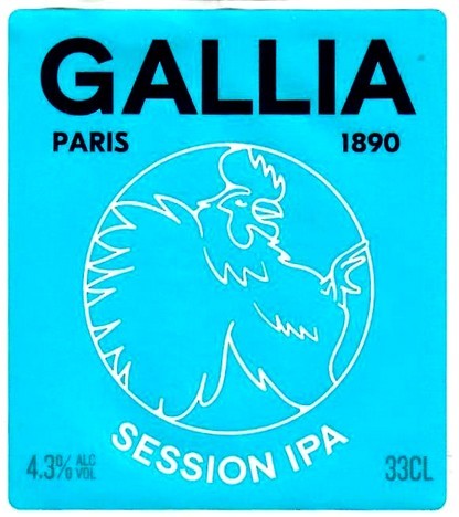 Etiquette BRASSERIE GALLIA 17