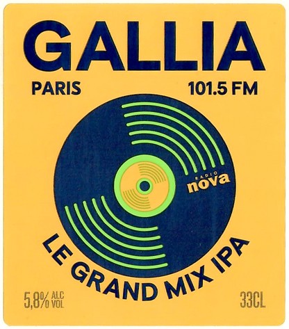 Etiquette BRASSERIE GALLIA 24