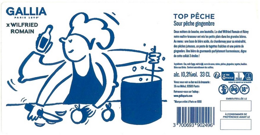 Etiquette BRASSERIE GALLIA 53