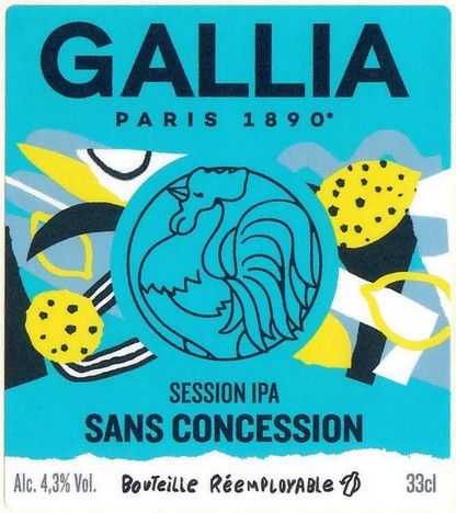 Etiquette BRASSERIE GALLIA 57