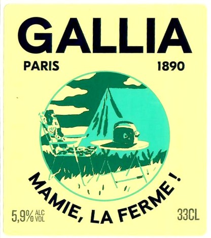 Etiquette BRASSERIE GALLIA 76