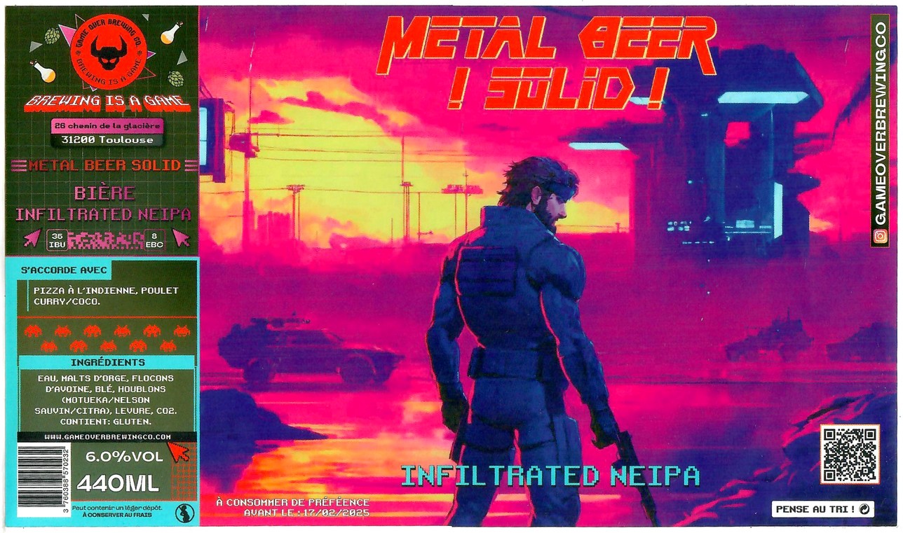 Etiquette BRASSERIE GAME OVER BREWING CO 04