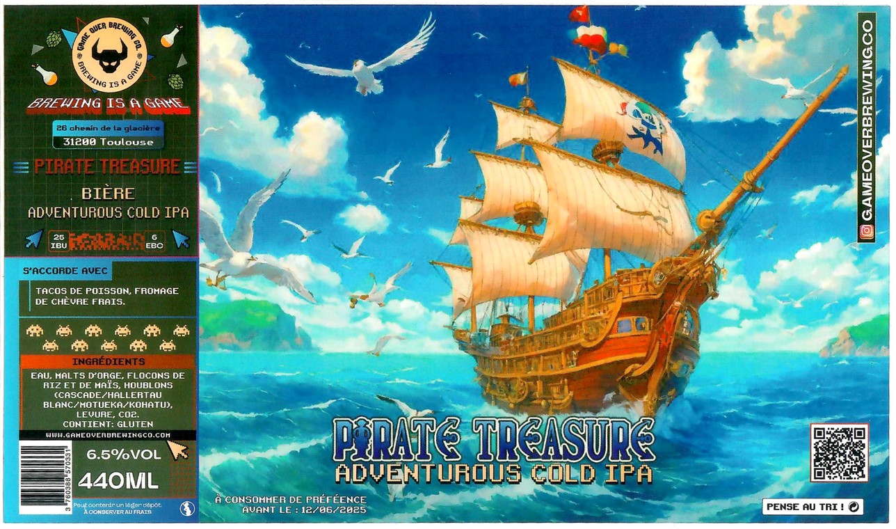 Etiquette BRASSERIE GAME OVER BREWING CO 08