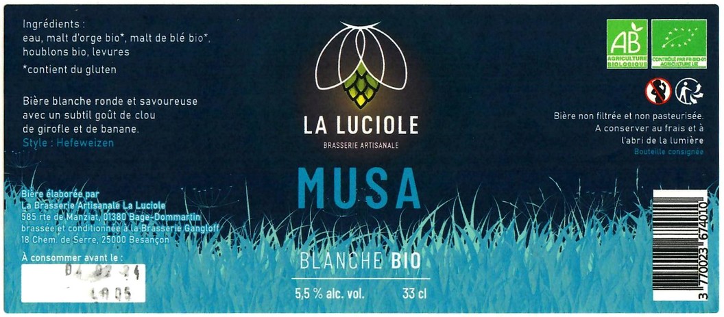 etiquette BRASSERIE GANGLOFF 20