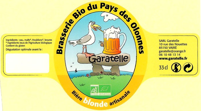 Etiquette BRASSERIE GARATELLE 02