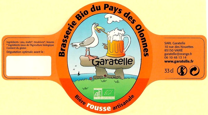 Etiquette BRASSERIE GARATELLE 04