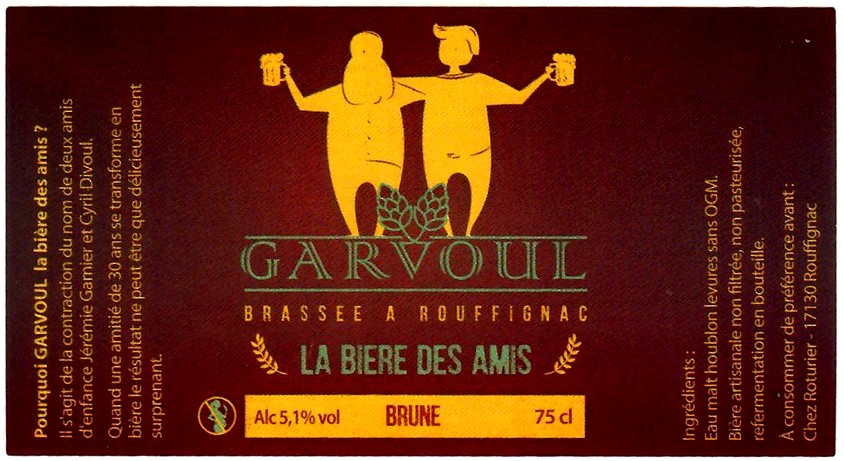 etiquette BRASSERIE GARVOUL 04
