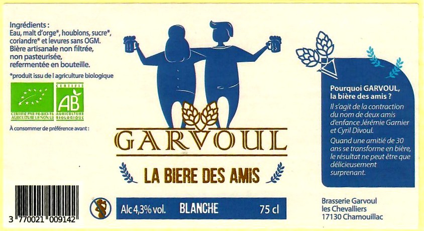 etiquette BRASSERIE GARVOUL 07