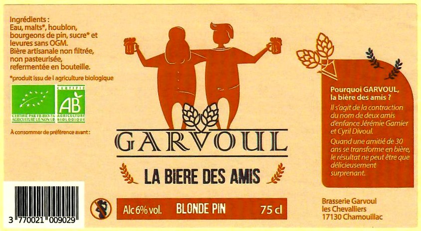 etiquette BRASSERIE GARVOUL 09