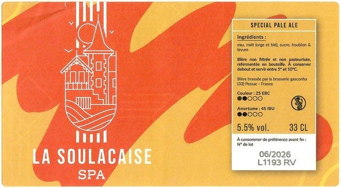 Etiquette BRASSERIE GASCONHA 22