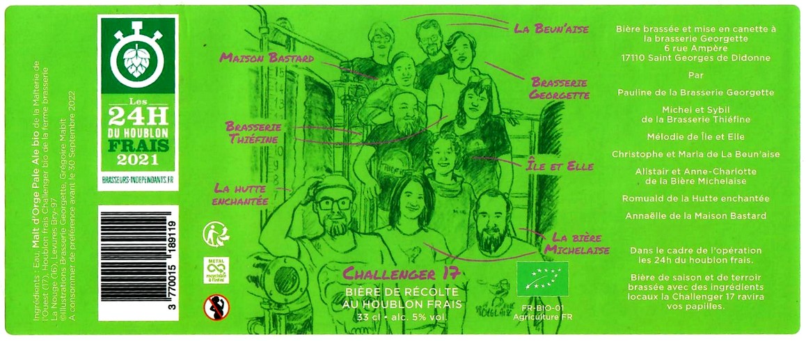 etiquette BRASSERIE GEORGETTE 13