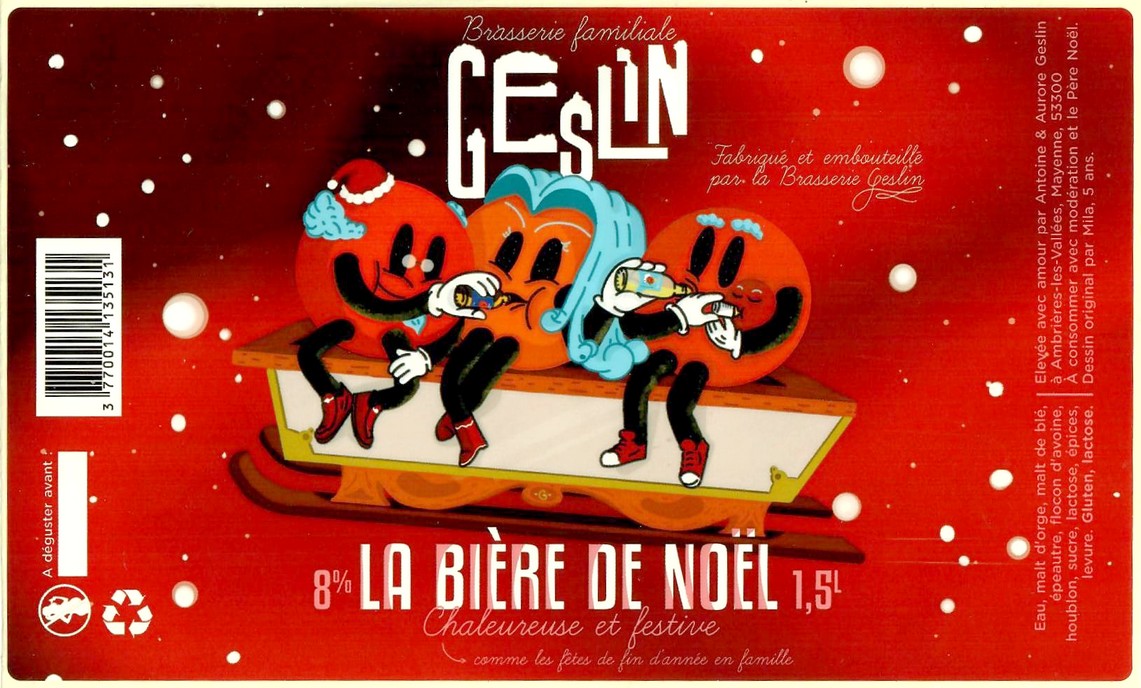 Etiquette BRASSERIE GESLIN 12