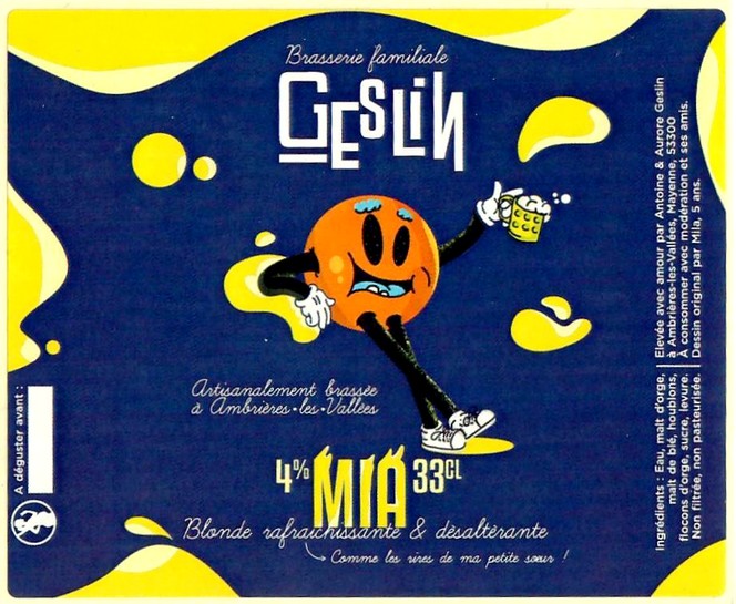 Etiquette BRASSERIE GESLIN 13