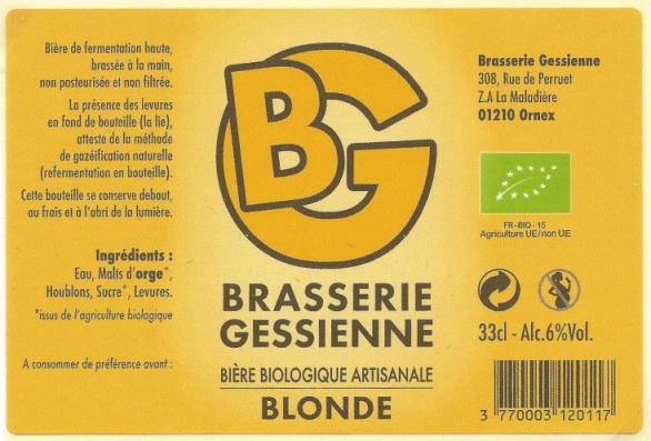 etiquette BRASSERIE GESSIENNE 10