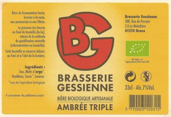 etiquette BRASSERIE GESSIENNE 11