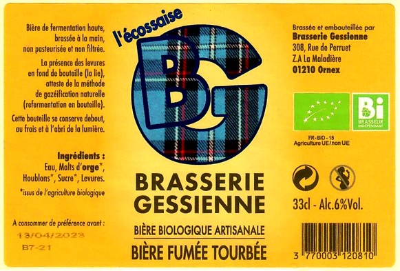 etiquette BRASSERIE GESSIENNE 21