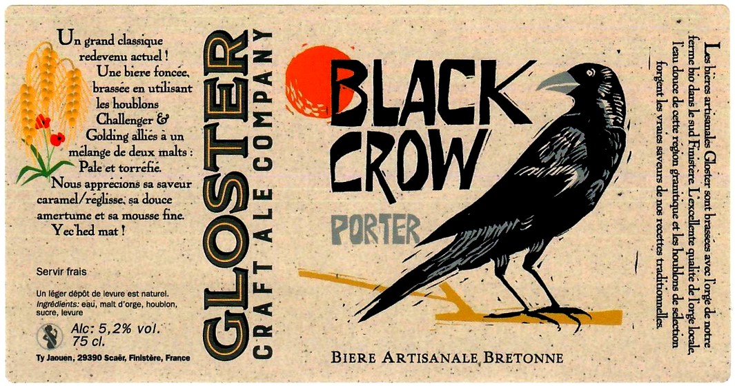 etiquette BRASSERIE GLOSTER CRAFT ALE COMPANY 01