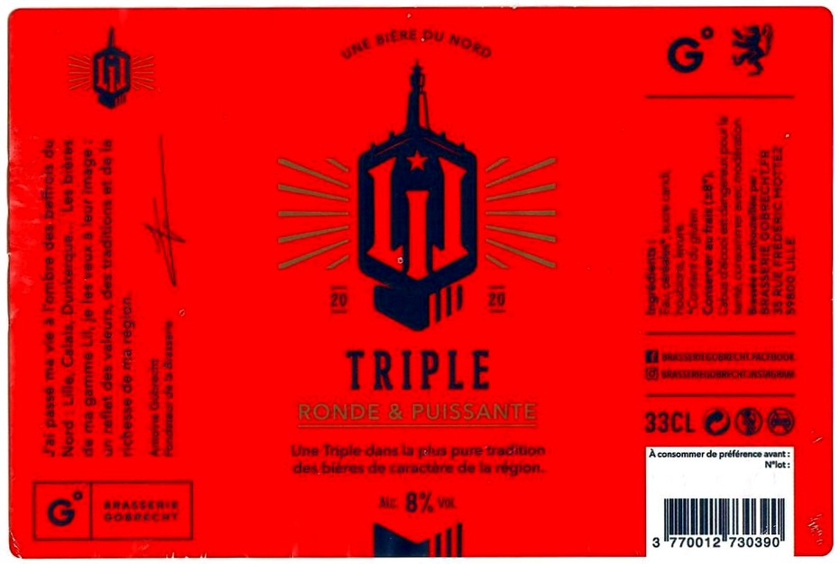 Etiquette BRASSERIE GOBRECHT 02