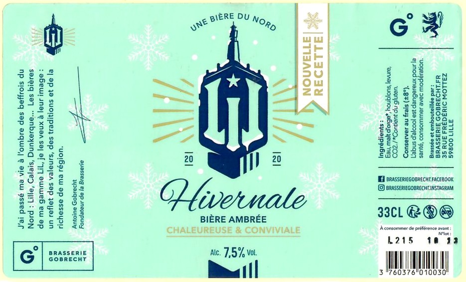 Etiquette BRASSERIE GOBRECHT 03