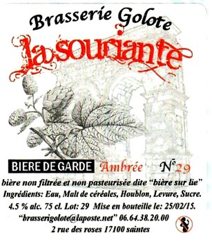etiquette BRASSERIE GOLOTE 18