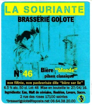 etiquette BRASSERIE GOLOTE 33