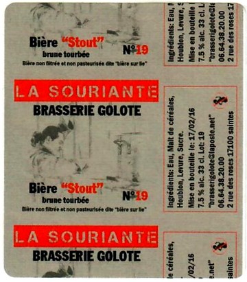 etiquette BRASSERIE GOLOTE 37