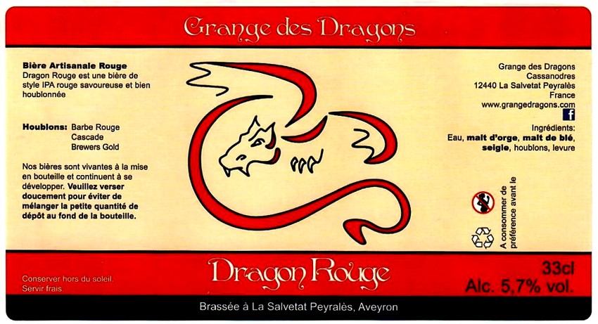 etiquette BRASSERIE GRANGE DES DRAGONS 02