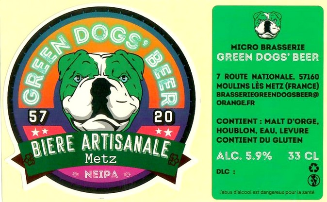 Etiquette BRASSERIE GREEN DOGS 13