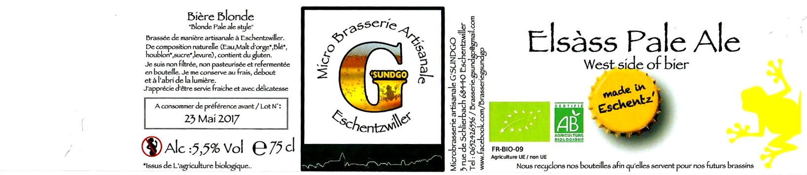 etiquette BRASSERIE GSUNGO 10