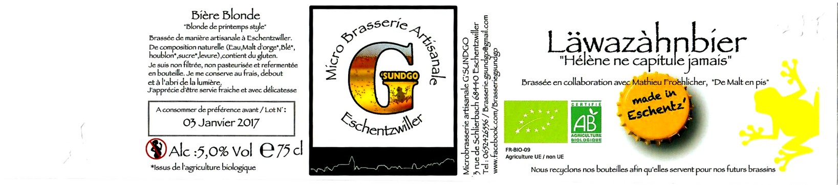 etiquette BRASSERIE GSUNGO 15