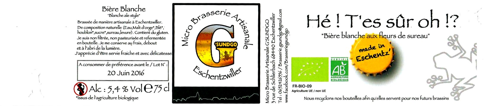 etiquette BRASSERIE GSUNGO 16