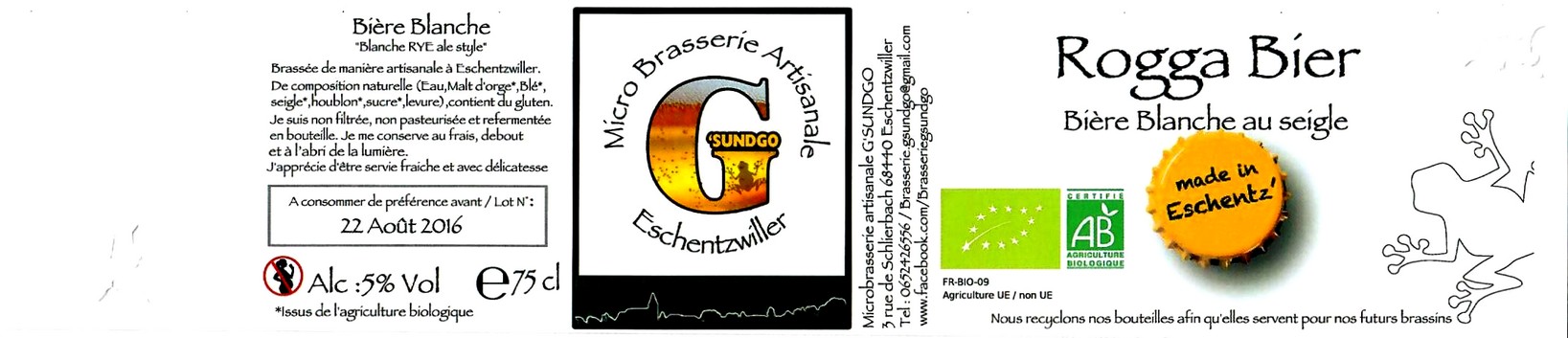 etiquette BRASSERIE GSUNGO 19