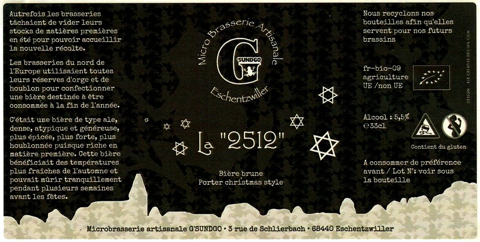 etiquette BRASSERIE GSUNGO 32