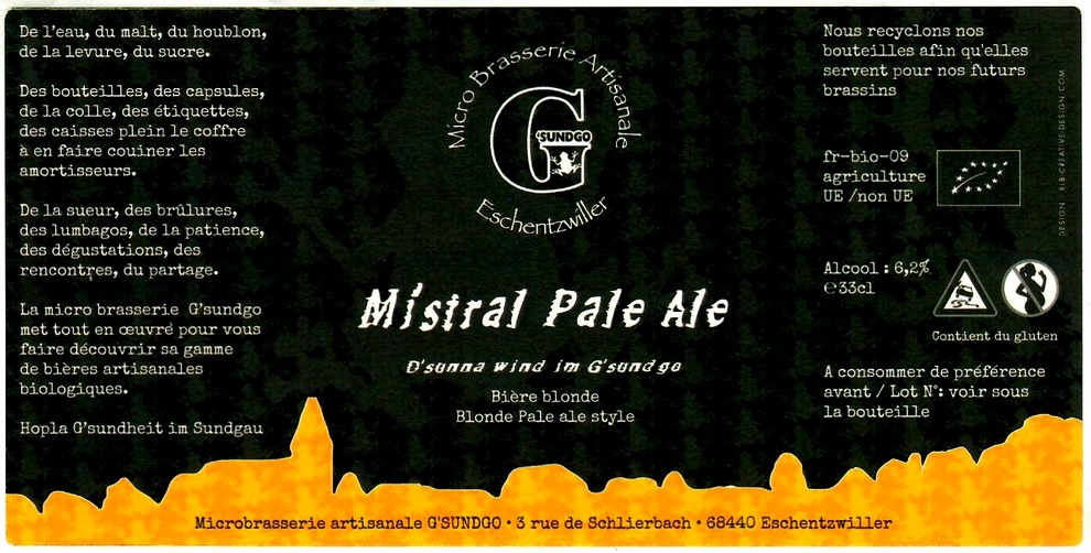 etiquette BRASSERIE GSUNGO 35