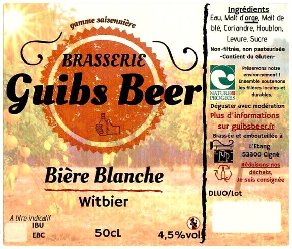 Etiquette BRASSERIE GUIBS 02