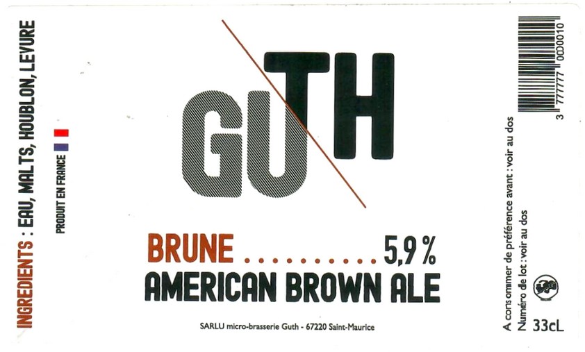 Etiquette BRASSERIE GUTH 01