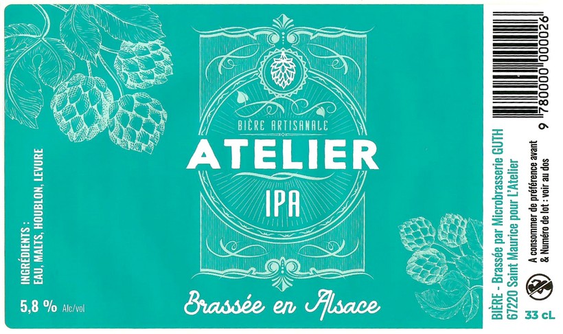 Etiquette BRASSERIE GUTH 09