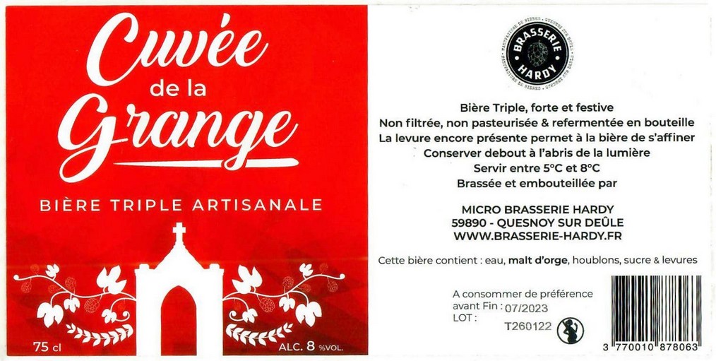 Etiquette BRASSERIE HARDY 17