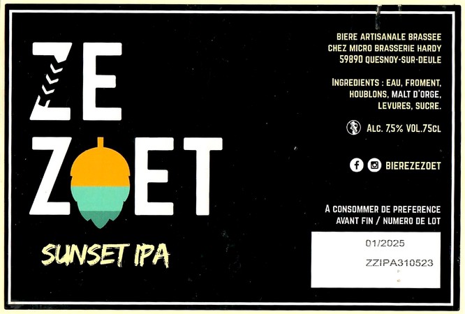 Etiquette BRASSERIE HARDY 19