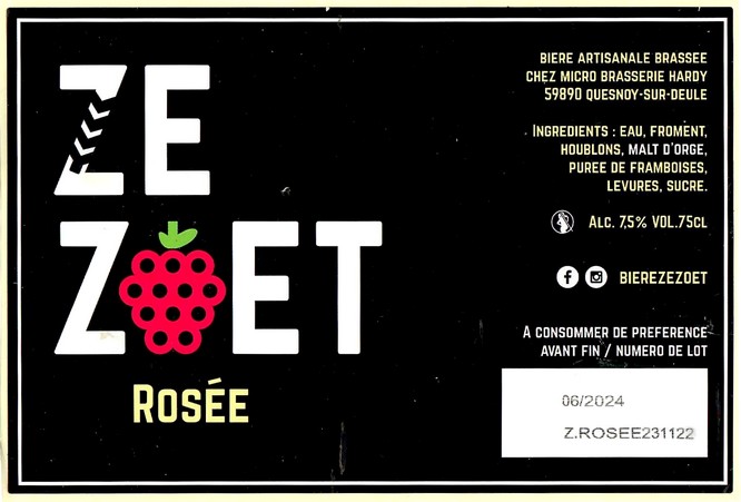 Etiquette BRASSERIE HARDY 20