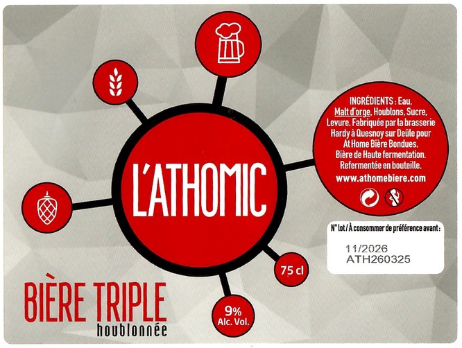 Etiquette BRASSERIE HARDY 26