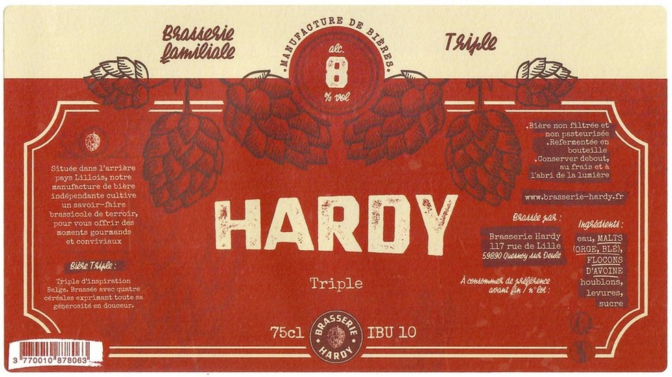 Etiquette BRASSERIE HARDY 31